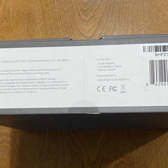 (New) Ring Alarm Solar Panel Spotlight Cam - Picture 3 of 3